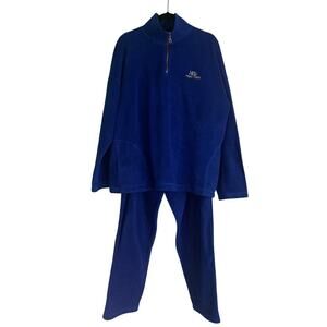 Phat Farm Vintage Y2k Hip-Hop Men's Blue Fleece Tracksuit 2 Piece Men's Large
